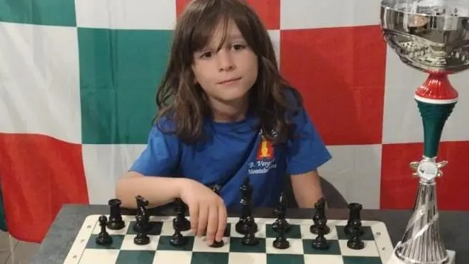 Edoardo Nicolardi, 6 anni, campioncino di scacchi