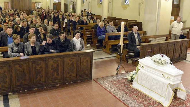 Borghesi Sernaglia della B. funerale del piccolo Daniel Vettorel
