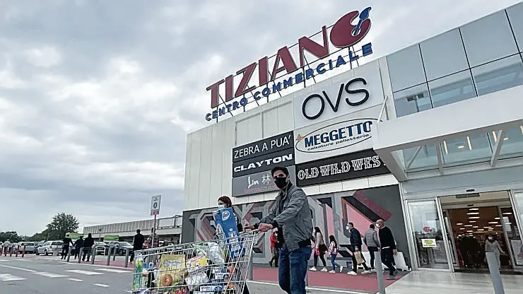 Il centro commerciale Tiziano di San Biagio di Callalta