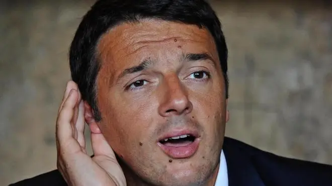 Il sindaco Matteo Renzi nel corso del suo intervento a Pitti Uomo. Firenze,19 giugno 2013. .ANSA/MAURIZIO DEGL'INNOCENTI