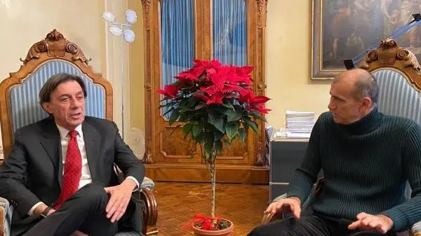 Giorgio De Nardi con il sindaco di Padova Sergio Giordani