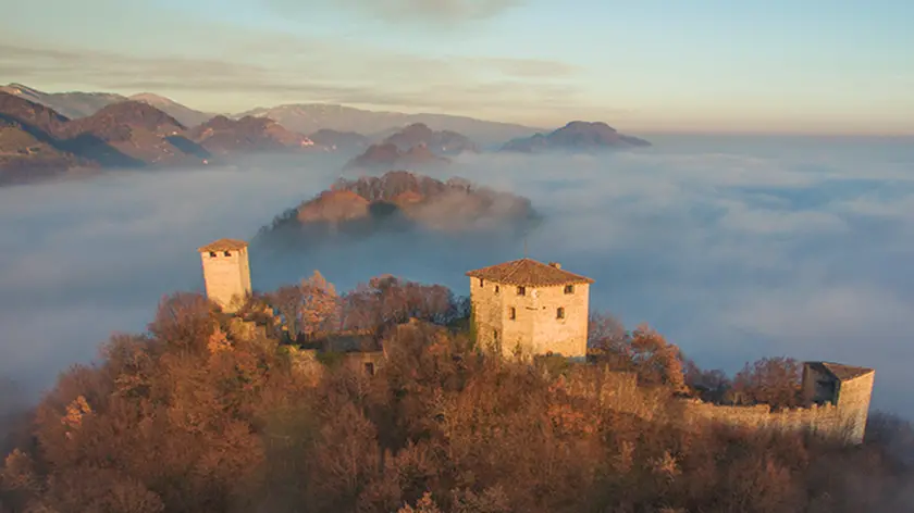 Ferrazza Farra Di Soligo riptrese con drone delle torri di Creazzo