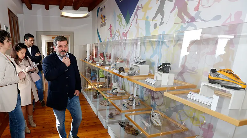 DeMarchi Montebelluna presentazione mostra le scarpe dei campioni