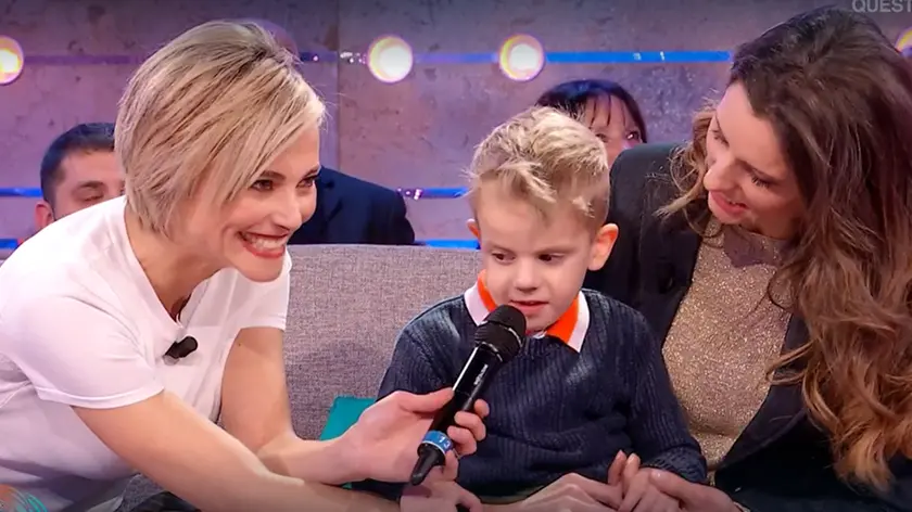 Cesare con mamma Valentina su Raiuno