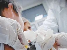 un ambulatorio durante i vaccini