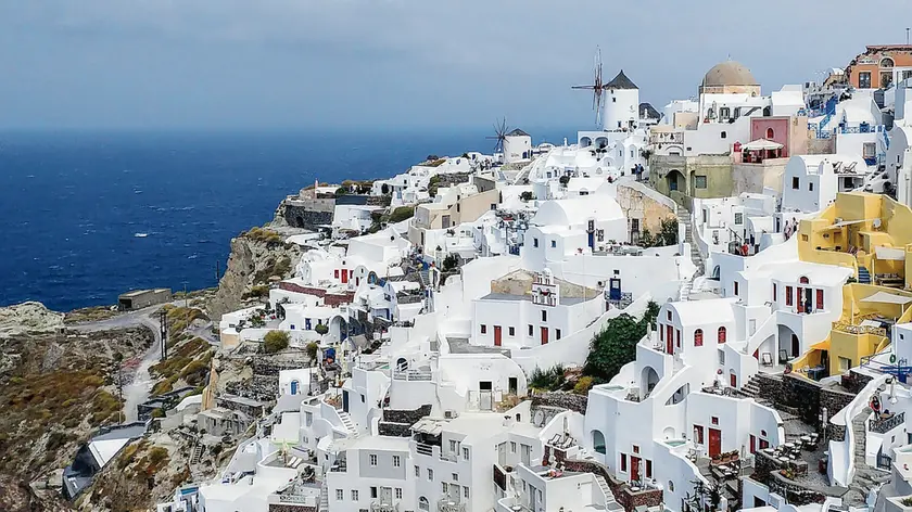 L'isola di Santorini in Grecia
