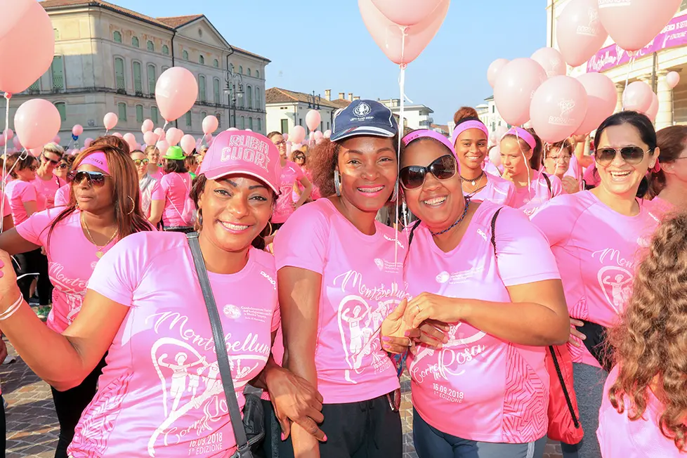 Ferrazza Montebelluna Corsa Rosa partenza e discorsi autorità