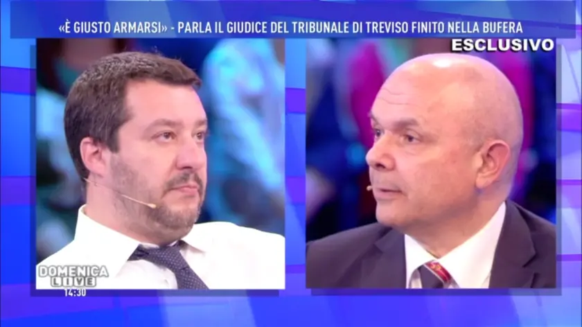 Angelo Mascolo con Matteo Salvini
