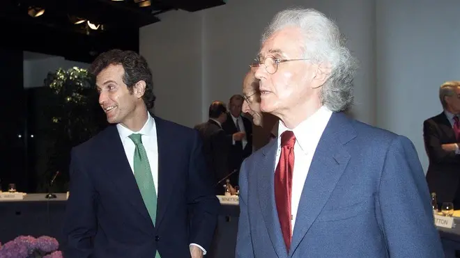 ALESSANDRO CON LUCIANO BENETTON ALL'ASSEMBLEA AZIONISTI BENETTON GROUP
