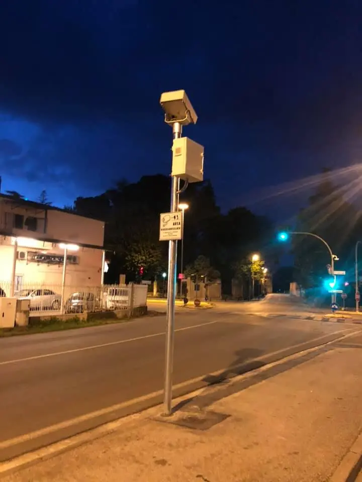 Il photored sull'incrocio di Tezze