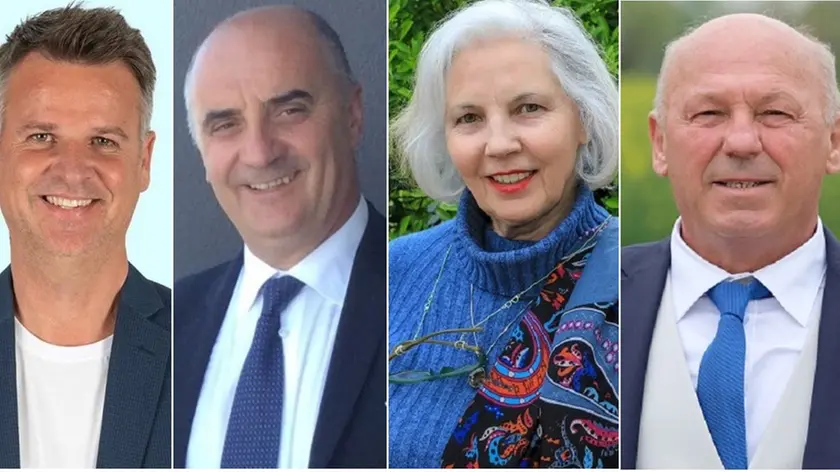 Da sinistra: Marco Perin, Giuseppe Romano, Fiorenza Morao, Renzo Franco