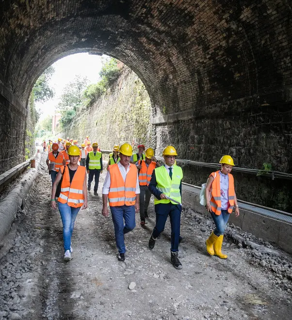 Ferrazza Vittorio Veneto Zaia al Cantiere ferroviale