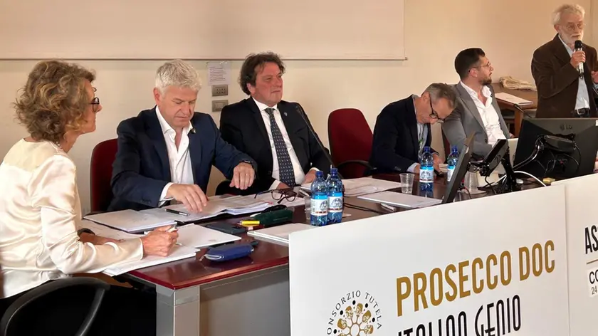 Zanette durante l’assemblea