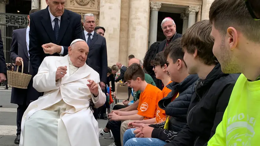 Papa Francesco incontra i cresimandi trevigiani