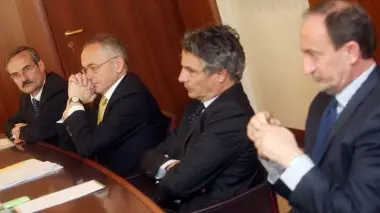 SCHIERATI Da sinistra Menzi, Vigni, Mussari e Pisaneschi