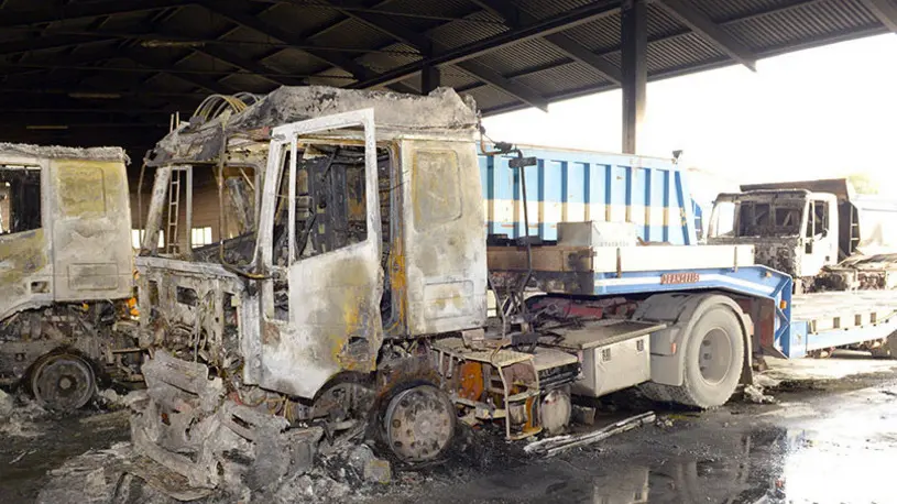 Filippi Nervesa della Battaglia incendio alla Nervesa Inerti