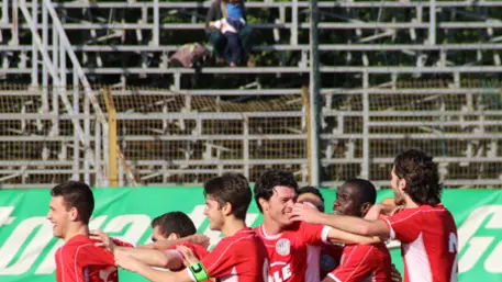 Campionato Eccellenza - Girone B.Edo Mestre RSM - Fc Union Pro.Stadio Baracca Mestre.nella foto l'esultanza di Union Pro