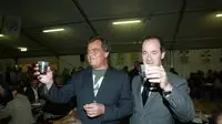 Treviso 20070907 FESTA DELLA LEGA NORD FESTA DELLA LEGA NORD 2007 in foto roberto calderoli con luca zaia (FOTOFILM/FotoFilm)