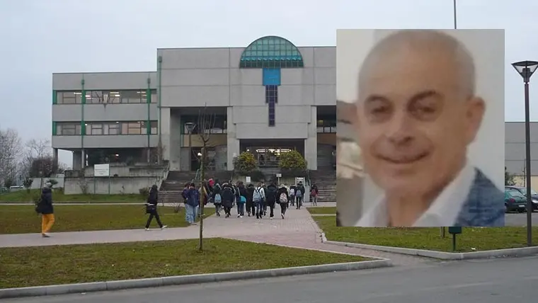 L'istituto Mazzotti, dove è avvenuto l'incidente, e Paolo Malerba (nel riquadro)