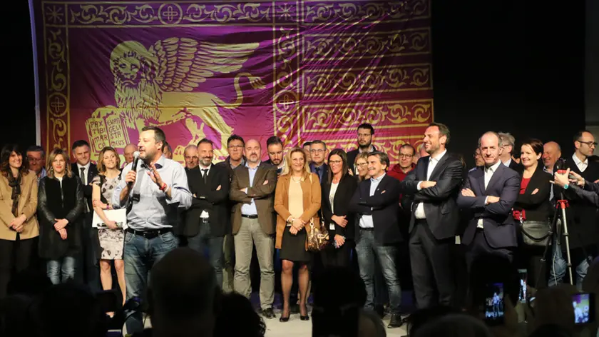 TOME AG.FOTOFILM TREVISO FESTA DELLA LEGA AL PRATO FIERA CON MATTEO SALVINI