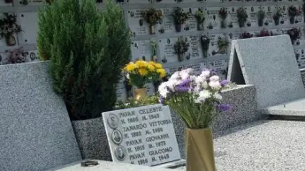Uno scorcio del cimitero di Bibano