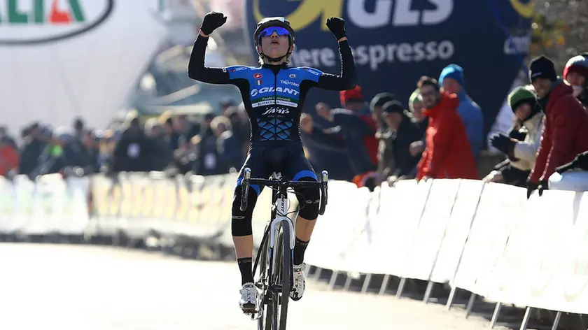 08/01/17 - Silvelle di Trebaseleghe (Pd) - Campionati Italiani Ciclocross 2017 - - - .nella foto: Filippo Fontana (Trentino Cross) vince la prova juniores.© Riccardo Scanferla - Photors.it.
