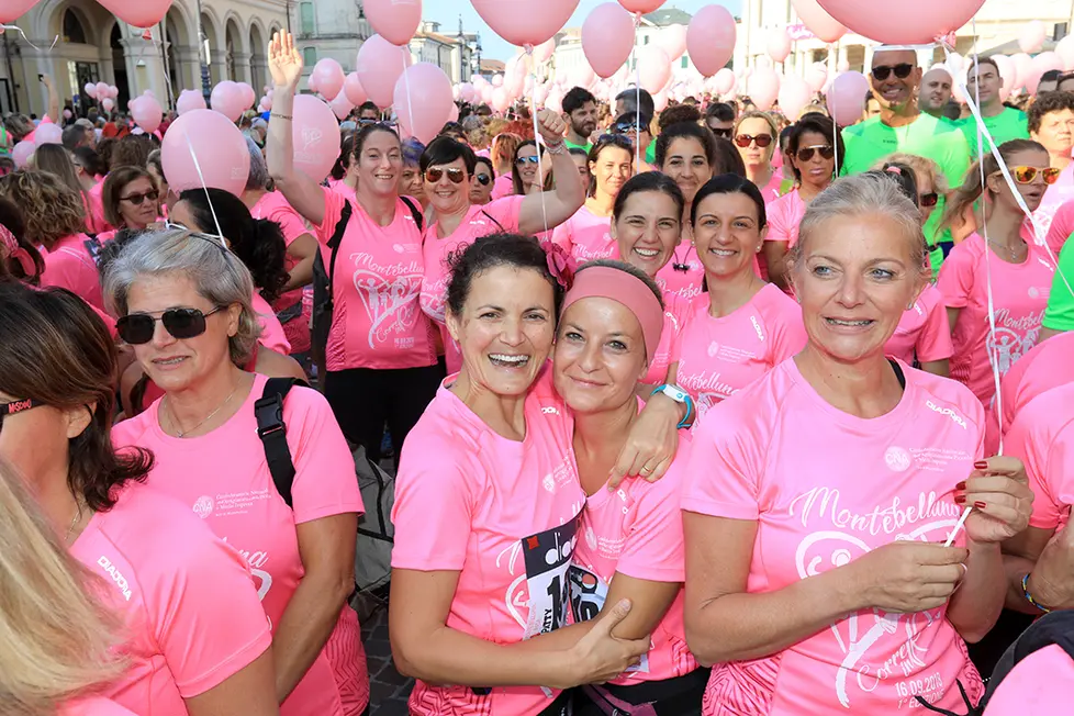 Ferrazza Montebelluna Corsa Rosa partenza e discorsi autorità