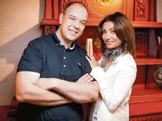 Stefano Antoniolli nel suo ristorante a Kiev. Lo chef è nato a Roncade 45 anni fa e adesso nella Marca torna tre volte l’anno