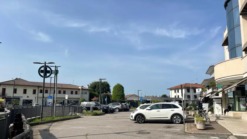Una delle aree di Ponte della Priula colpite dal blackout