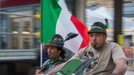 Foto LaPresse - Manuel Romano.14-05-2015 L'Aquila, Italia.Cronaca.Oltre 300mila persone provenienti da tutta Italia si sono riuniti a L'Aquila per l'88ma Edizione dell'Adunata Nazionale Alpini. ..Photo LaPresse - Manuel Romano.May 14, 2015 L'Aquila, Italy.News.More than 300 thousand people from across Italy gathered in L'Aquila for the 88th edition of the National Alpine gathering