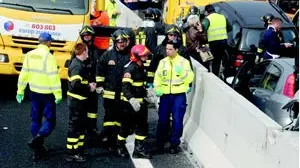 L'incidente (dal sito www.vigilfuoco.it)