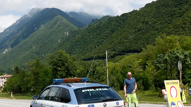 DeMarchi Vittorio Veneto strada chiusa per frana per il Fadalto