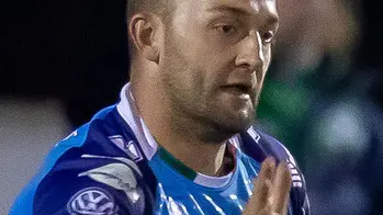 Guinness PRO14, Sportsground, Galway 22/3/2019 Connacht vs Benetton Benetton's Dewaldt Duvenage celebrates his try with Tommaso Benvenuti Mandatory Credit ©INPHO/Morgan Treacy