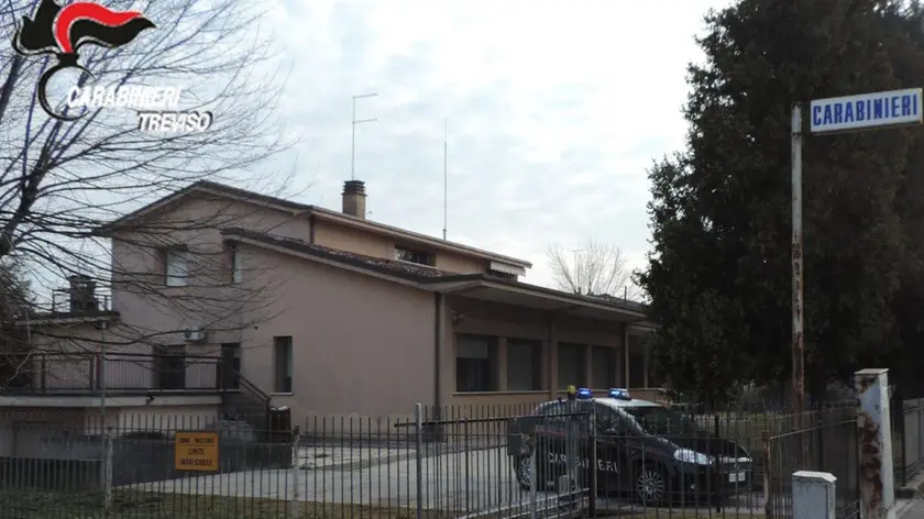 La stazione dei carabinieri di Codognè
