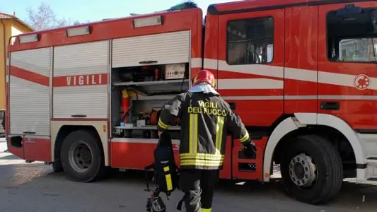 L'intervento dei vigili del fuoco