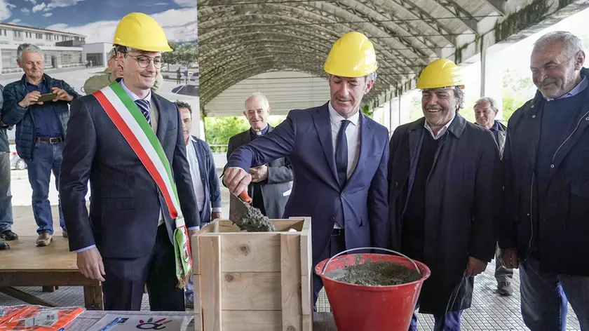 Allegranzi Codognè ex caserma Maset posa prima pietra per centro anziani