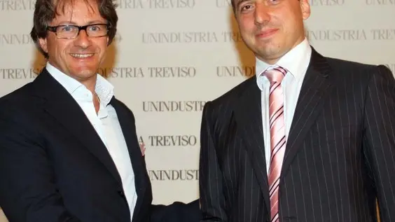 TOME' TREVISO ''SUPERG'' PREMIATI I PROGETTI VINCITORI DEL DEL BANDO PER GIOVANI IMPRENDITORI A PALAZZO GIACOMELLI, IN FOTO IL VINCITORE MARCO RAGAZZO