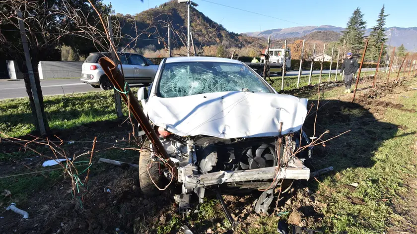 L'incidente è avvenuto alle porte di Pieve di Soligo