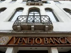 The logo of Veneto Banca bank is seen in Venice, Italy, January 31 2016. REUTERS/Alessandro Bianchi/File Photo