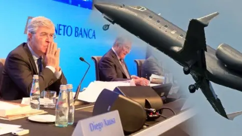Consoli e il Jet di Veneto Banca