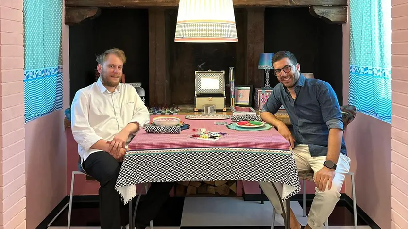 Da sinistralo chef Leoluca Brambilla con Davide Vanin