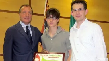 Da sinistra Nardini, Nicola Giomo e Mirko Volpato