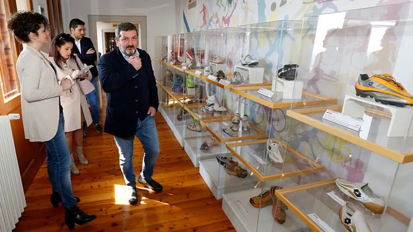 DeMarchi Montebelluna presentazione mostra le scarpe dei campioni