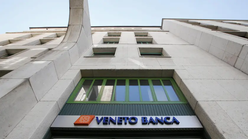 A view of a ' Veneto Banca ' bank branch in in Milan, Italy, Tuesday, Aug. 2, 2016. Italian financial police have arrested the former CEO of Veneto Banca and seized millions in cash, shares and property as part of a wide-ranging investigation. Police said Tuesday that prosecutors in Rome are investigating allegations of market rigging and interfering with regulatory authorities dating from 2013-2014. The regional lender's former CEO, Vincenzo Consoli, has been placed under house arrest. (ANSA/AP Photo/Antonio Calanni) [CopyrightNotice: Copyright 2016 The Associated Press. All rights reserved. This material may not be published, broadcast, rewritten or redistribu]