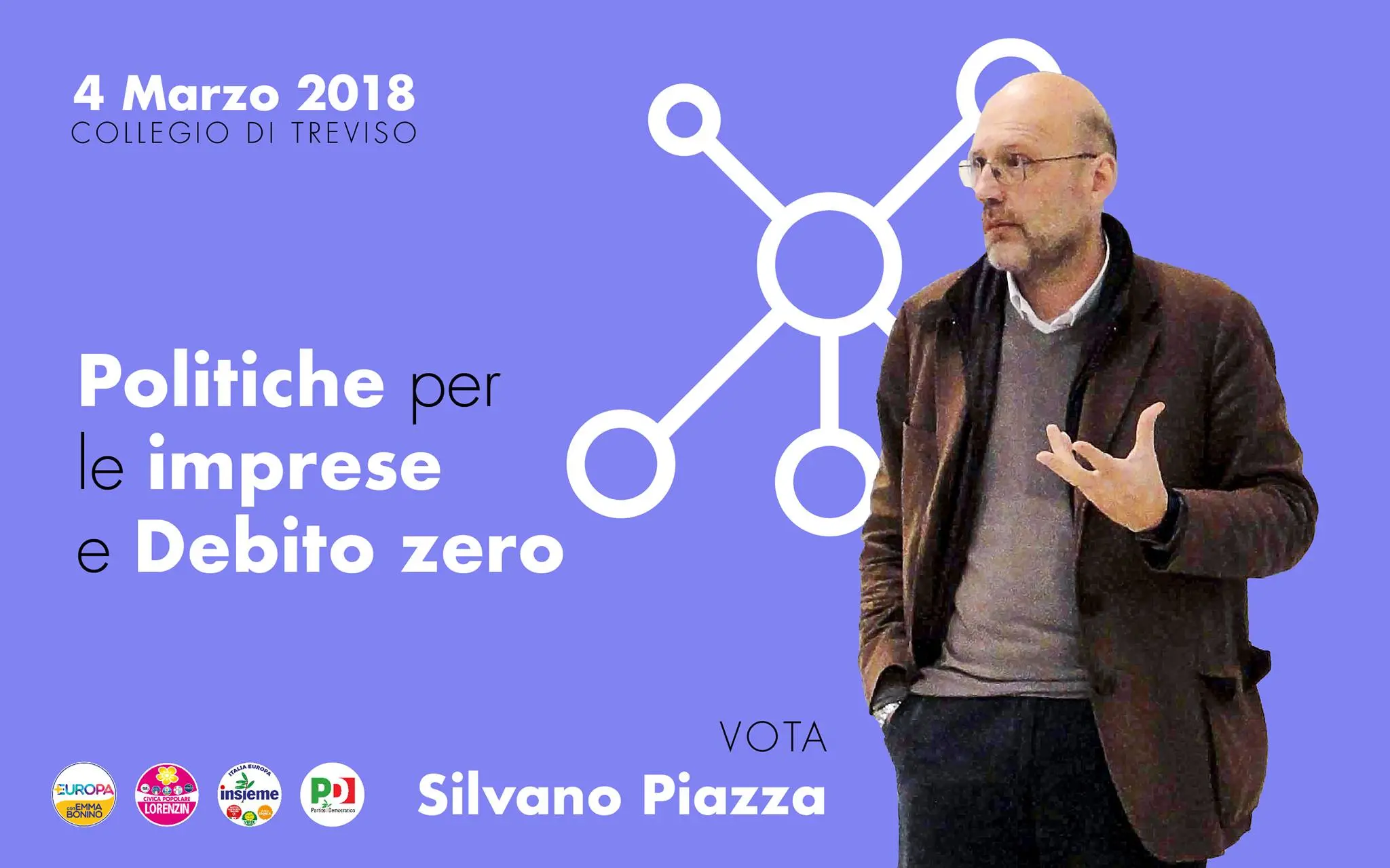 Uno dei manifesti per Silvano Piazza