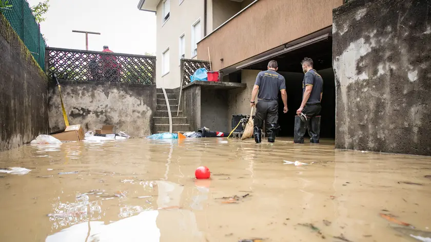 L'esondazione del torrente Valbona a Conegliano