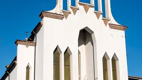 Allegranzi Conegliano chiesa di via Loudes caduti calcinacci