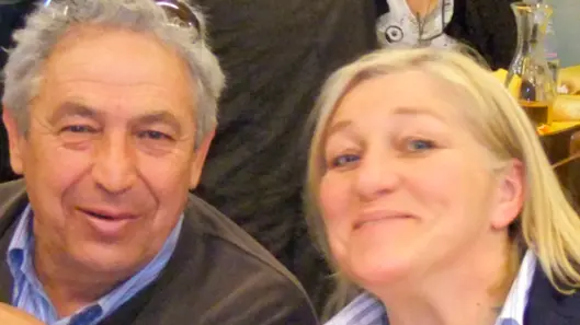 DeMarchi Caerano Eugenio Bordin e moglie Patrizia volontari offrono spazio per la sagra di Sant'Antonio