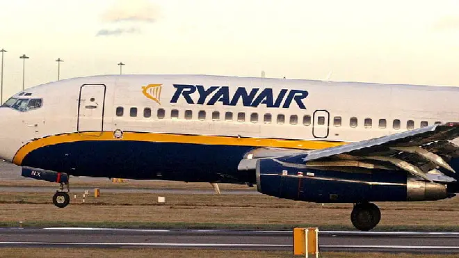 epa01096652 A file picture dated 12 January 2004 shows a Ryanair plane taking off from Birmingham International Airport, England. Ryanair has been banned from claiming its flight from London to Brussels is faster and cheaper than making the journey by Eurostar. The claim was misleading because it ignored time taken travelling from city centres to airports, the Advertising Standards Authority (ASA) said. Ryanair's advert compared its 70-minute flight with a 131-minute train journey. But travelling from the heart of London and Brussels would add one hour and 45 minutes to the journey, the ASA said. EPA/RICHARD LEA-HAIR UK AND IRELAND OUT