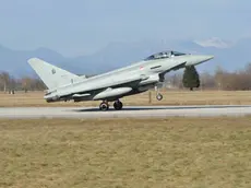 Uno degli Eurofighter della base di Istrana